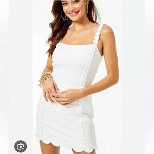 Lilly Pulitzer Palm Jacquard dress with shorts built in